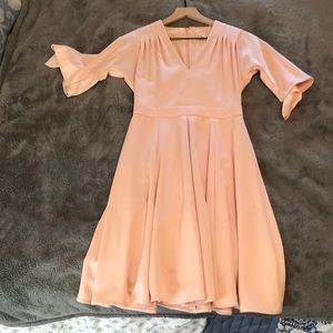 Silk pink dress